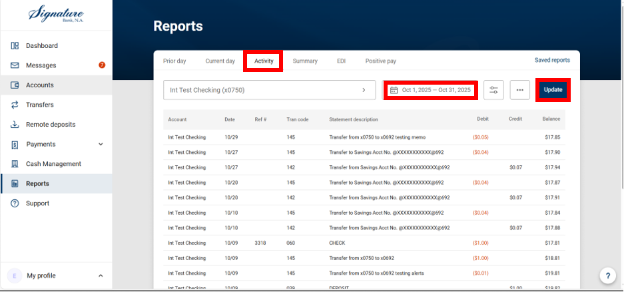 Create On Demand Activity Reports in Modern Platform 2